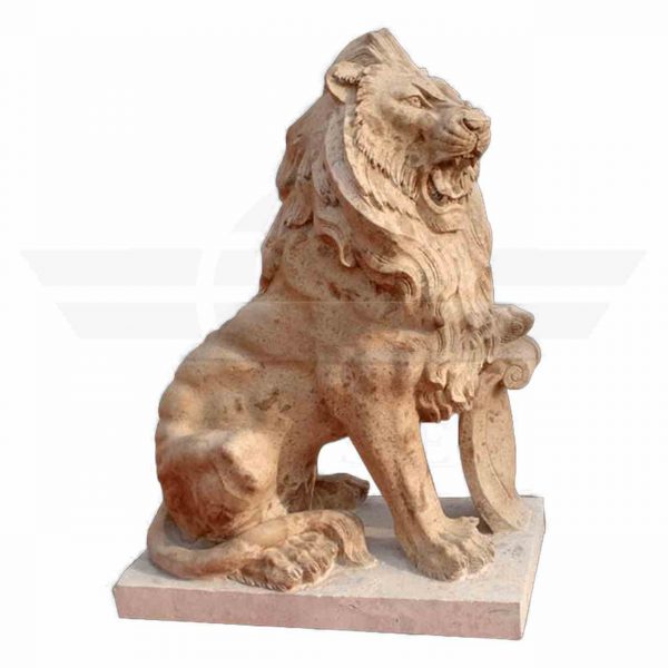 naturalstone_sculpture_Lion_decorativ_residentialdesign_weltstein